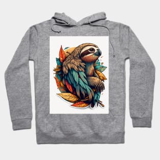 The Sloth Hawk in autumn dress Hoodie